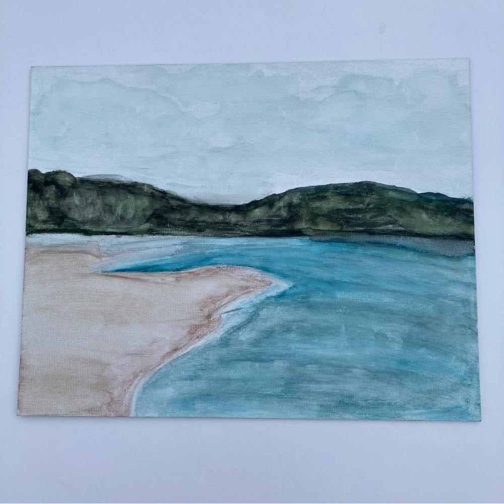 Coastal Watercolor Painting